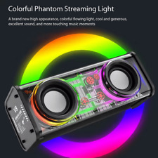 V8 Portable Bluetooth Speaker Transparent Mecha Wireless Speaker for Party UK