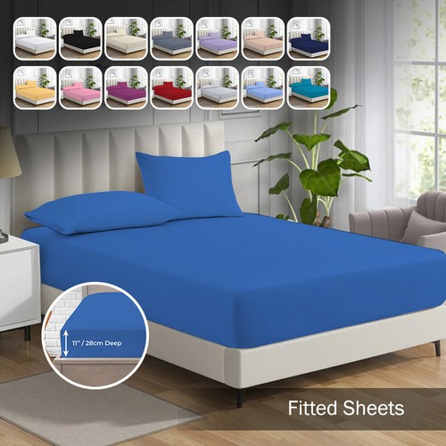 Fitted bed sheet 28cm - bed,