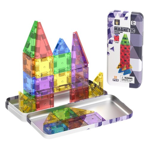 32pcs mini magnetic tiles toys - magnetic,