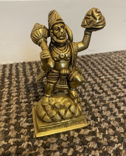 Brass lord hanuman - statue, with