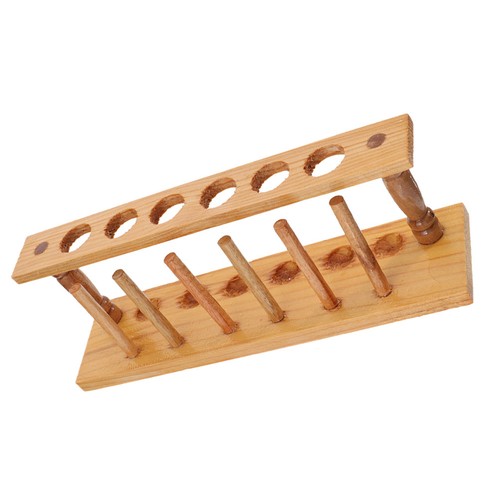 Wooden test tube stand hole - 6,