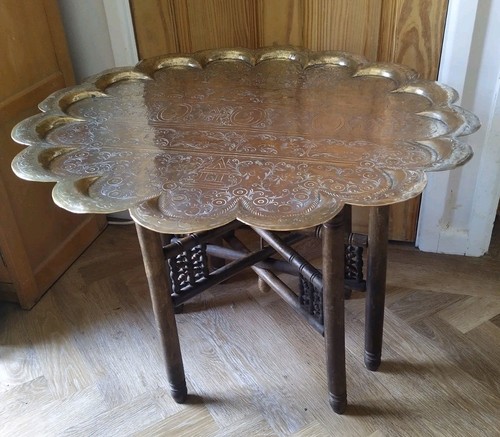 Large indian benares - indian, scalloped