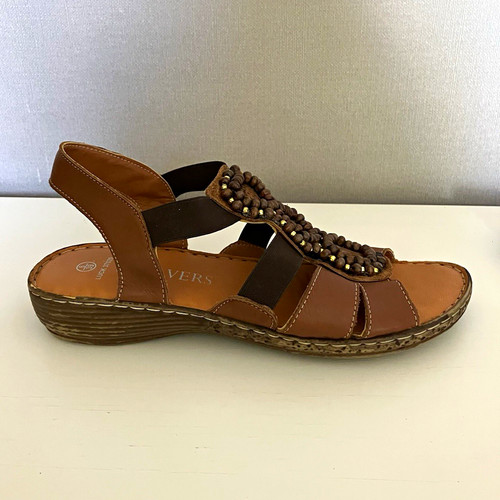 Pavers womens brown - brown, strappy