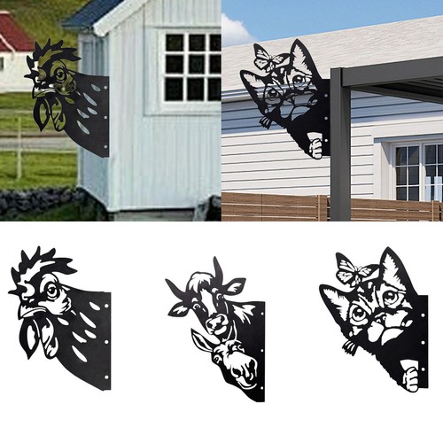 Peeping metal art - metal,
