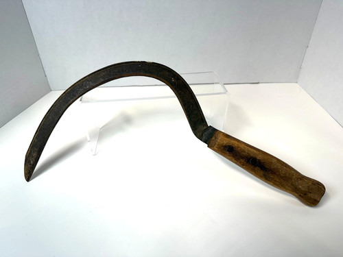Vintage hand sickle grass - hand,