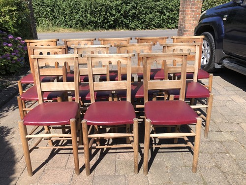 Vintage church chapel chairs - chapel,
