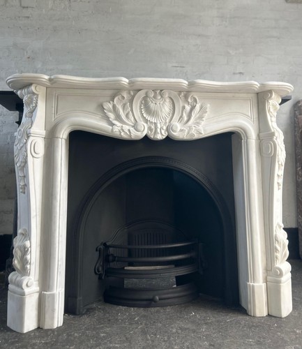 Marble fire surround - fire, cast