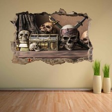 Pirate skull gold treasure - pirate,