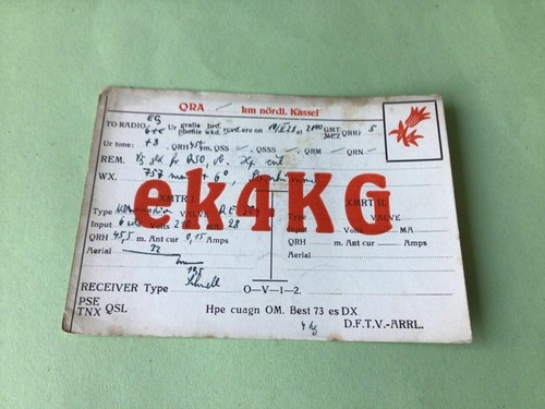 Vintage qsl radio - vintage,