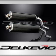 KAWASAKI Z1000SX 2010-19 TOURER 450mm OVAL CARBON BSAU SILENCER EXHAUST KIT