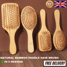 Natural Bamboo Paddle Hair