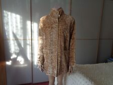 FURNATIC FAUX FUR COAT HIGH COLLAR ~POCKETS HOOK FASTENING SIZE 16~~31"L~~BNWOT