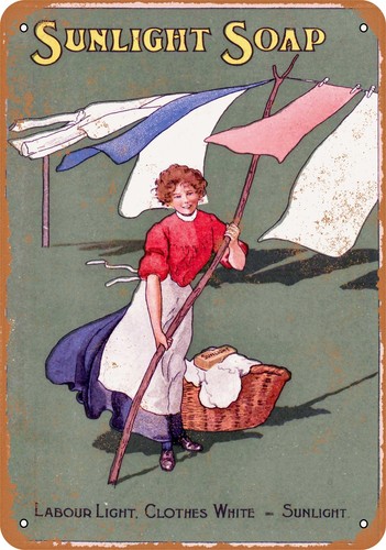 Metal sign 1904 sunlight - -,