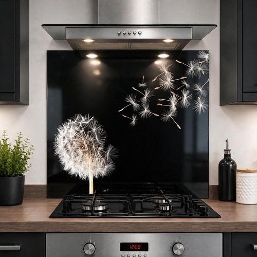 Printed glass kitchen - glass,