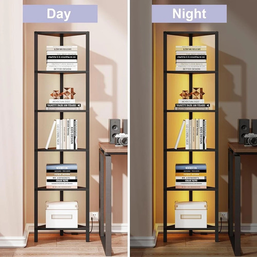 Corner shelf with led light - corner,