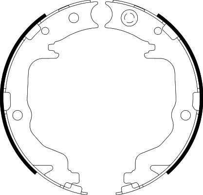 Hella brake shoe set parking - hella,