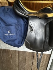 Prestige Black Passion Dressage Saddle 17 Medium to Wide Fit Good Condition