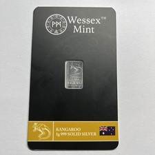 Wessex Mint 1g Silver Bar In