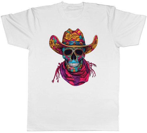 Mexican sugar skull - skull, mens