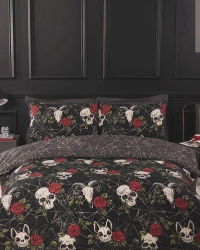 Skulls roses reversible - &,