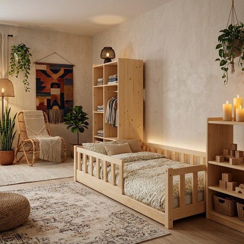 Montessori floor bed for kids - montessori,
