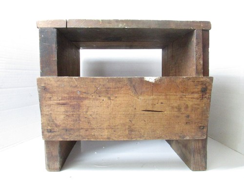 Vintage rustic step stool - vintage,