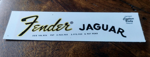 Fender jaguar headstock - jaguar, logo