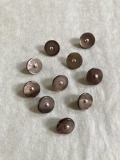 10 x natural grey shell pin