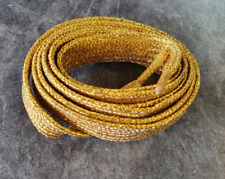 1x Pair Unisex Flat Gold Glitter Print Shoe Boots Trainer Laces 120cm Length