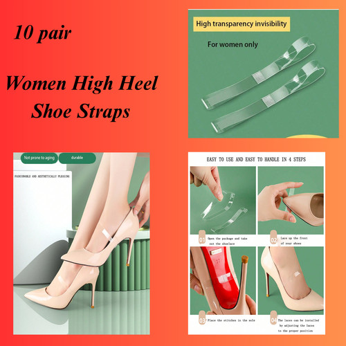 Transparent high heel - high,