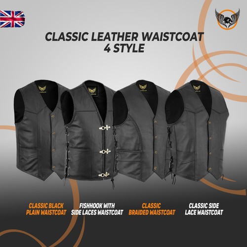 Men classic black biker - men, style