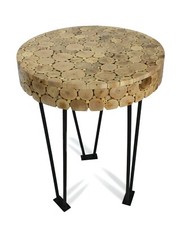 Thai Side Table / Coffee Table, 58cm high: Driftwood, branch cross section