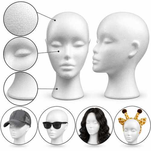 Female foam mannequin - mannequin, head