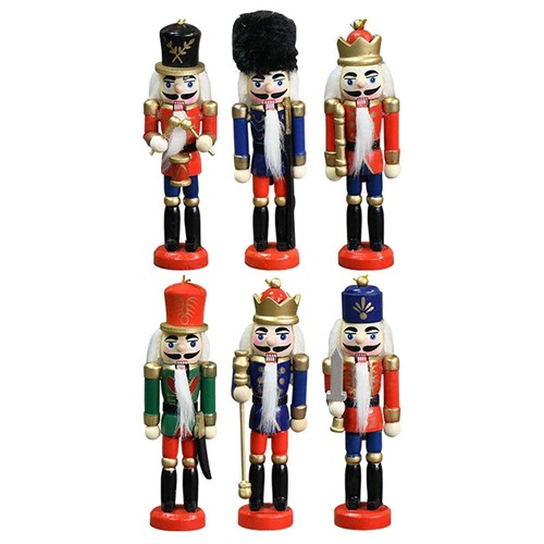 6pcs assorted color nutcracker - 6pcs,