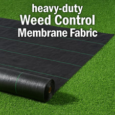 1M Wide Weed Control Fabric Membrane Heavy Duty Garden Ground Cover Sheet Roll