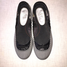 Ballerina FlatAdidas Lifestyle SLVR  G42363 Black White Checks 5.5 Original Box