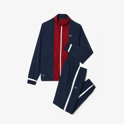 Lacoste full tracksuit set red - lacoste,