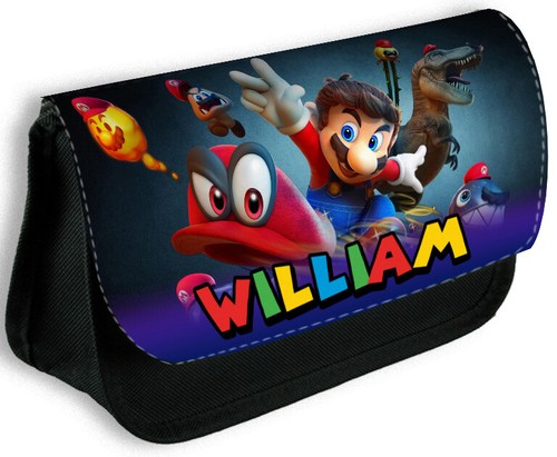 Personalised black pencil case - personalised,