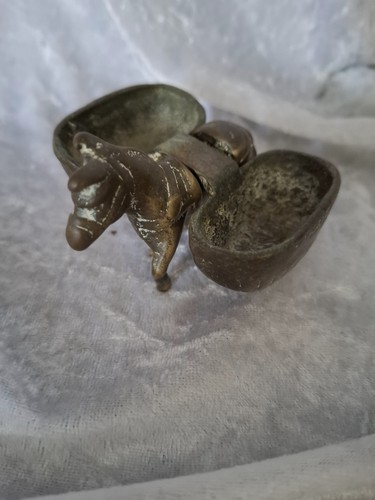 Vintage brass donkey - vintage,