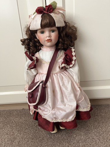 Vintage porcelain girl doll - porcelain,