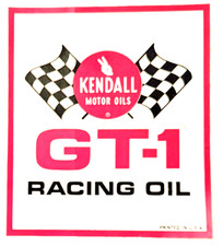 KENDALL MOTOR OILS GT-1 RACING