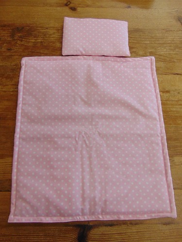 Handmade dolls teddies pram