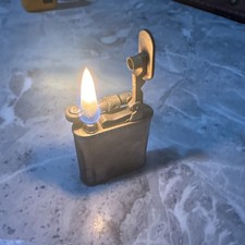 POLO Brand Chrome Lift Arm Petrol Lighter Made in England Vintage 