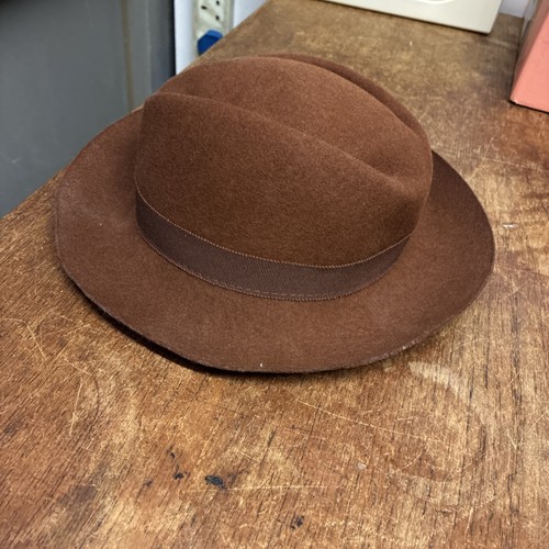 Vintage mouche brown fedora - vintage,