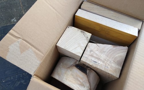 Hardwood pieces bowl blanks - pieces,