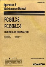KOMATSU ~ PC350LC-8 PC350NLC-8 Hydraulic Excavator ~ PARTS BOOK Manual Catalogue
