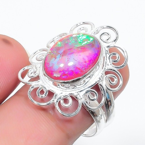 Triplet opal gemstone - gemstone, 925