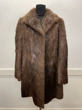 Natural Beaver Fur Coat