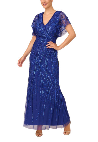Adrianna papell gown blue - adrianna,