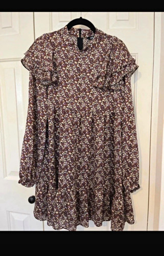 Zara floral line - a-line, dress